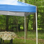 WLC Tent set up by Cabin